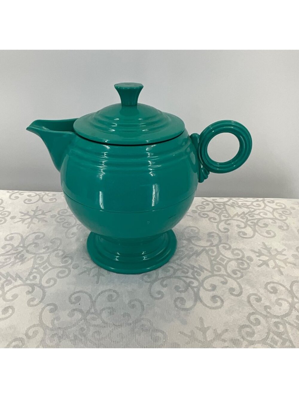 Fiesta‎ Teal/Aqua Thermal Insulated Plastic Teapot Stainless Interior